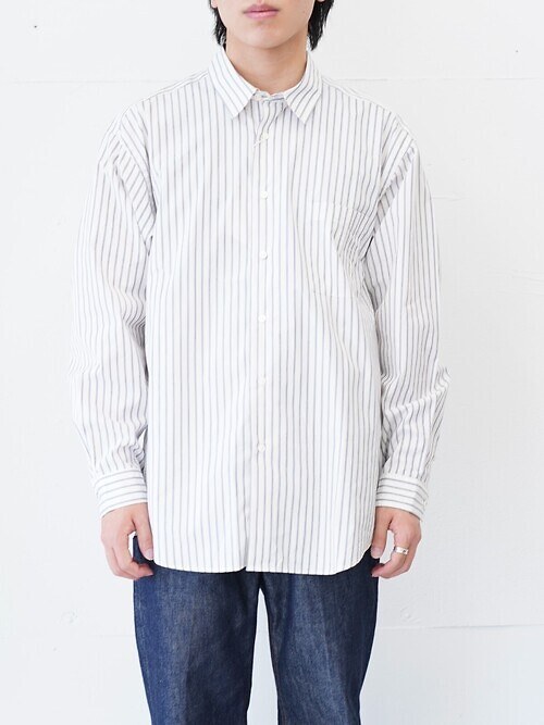 CLASSIC COLLAR STRIPE SHIRT (24AW)｜FUJI WOMENS & MENS