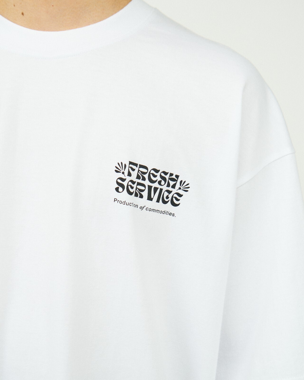 24SS Fresh Service プリントTシャツ コーポレートプリントTシャツ ”ON LINES” - フレッシュサービス