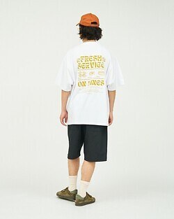 フレッシュサービス レディース & メンズ コーポレートプリントTシャツ ”ON LINES” 写真15