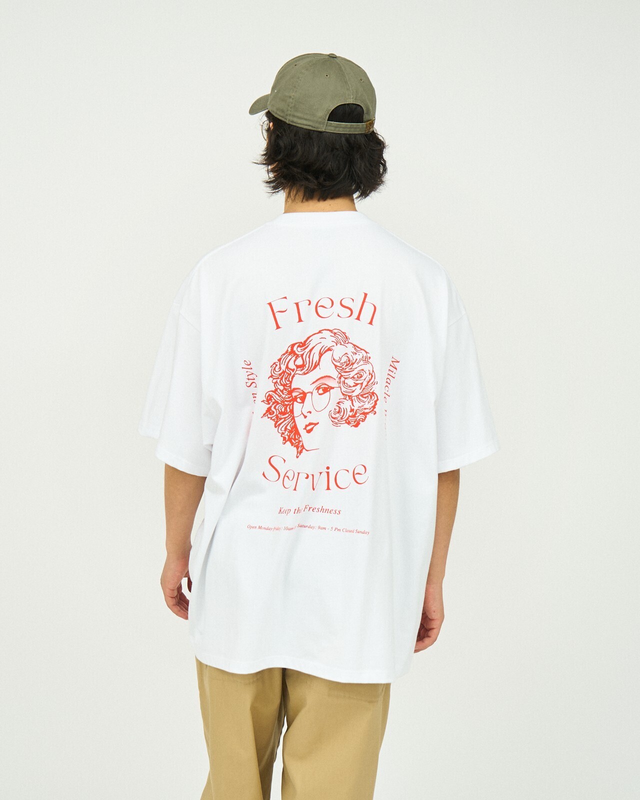 FreshService WOMENS & MENS CORPORATE PRINTED S/S TEE ”Miracle Wigs” IMAGE6