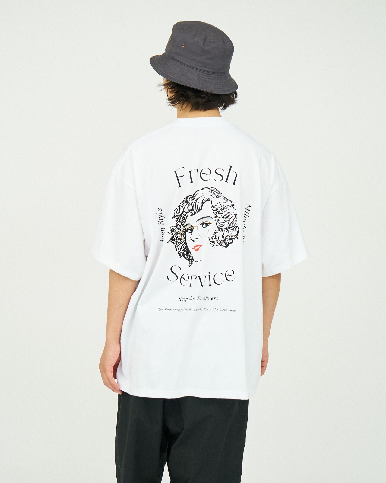 FreshService WOMENS & MENS CORPORATE PRINTED S/S TEE ”Miracle Wigs” IMAGE13