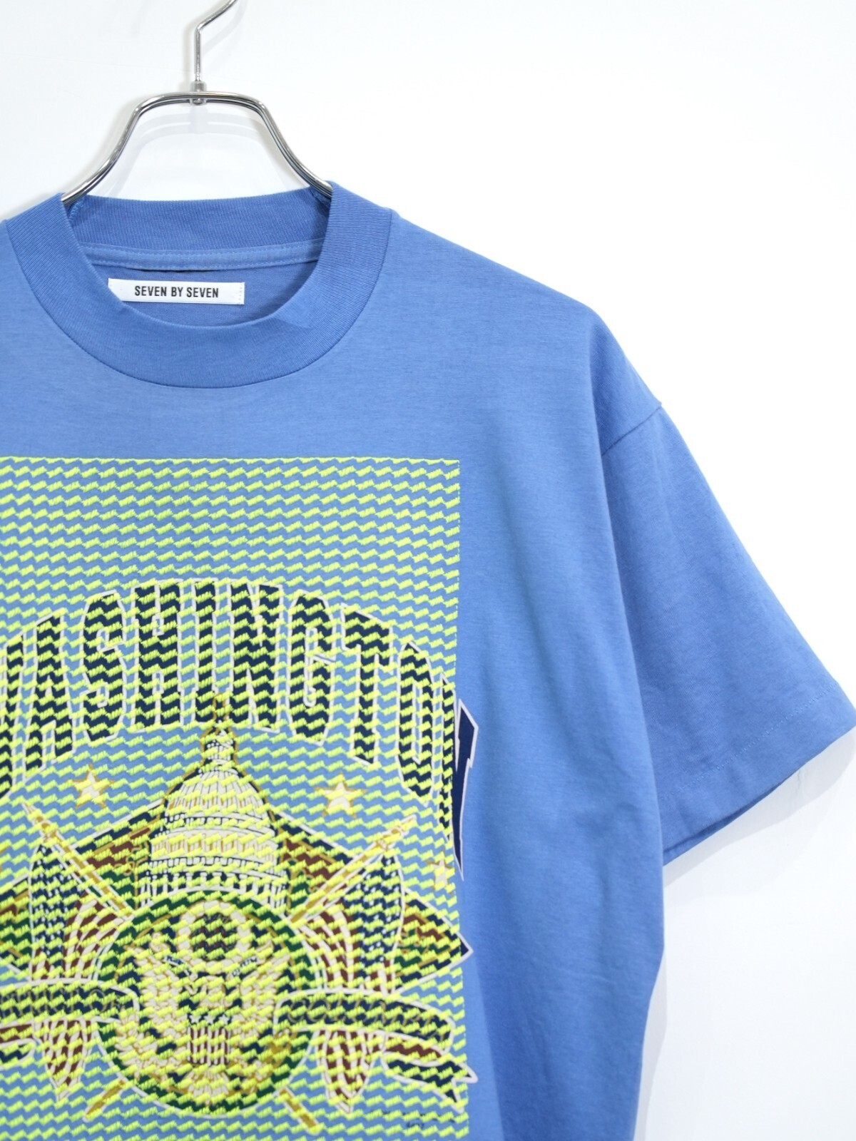 SEVEN BY SEVEN 男士 REWORK EMBROIDERY TEE- Blurred print- (24SS) 圖片13