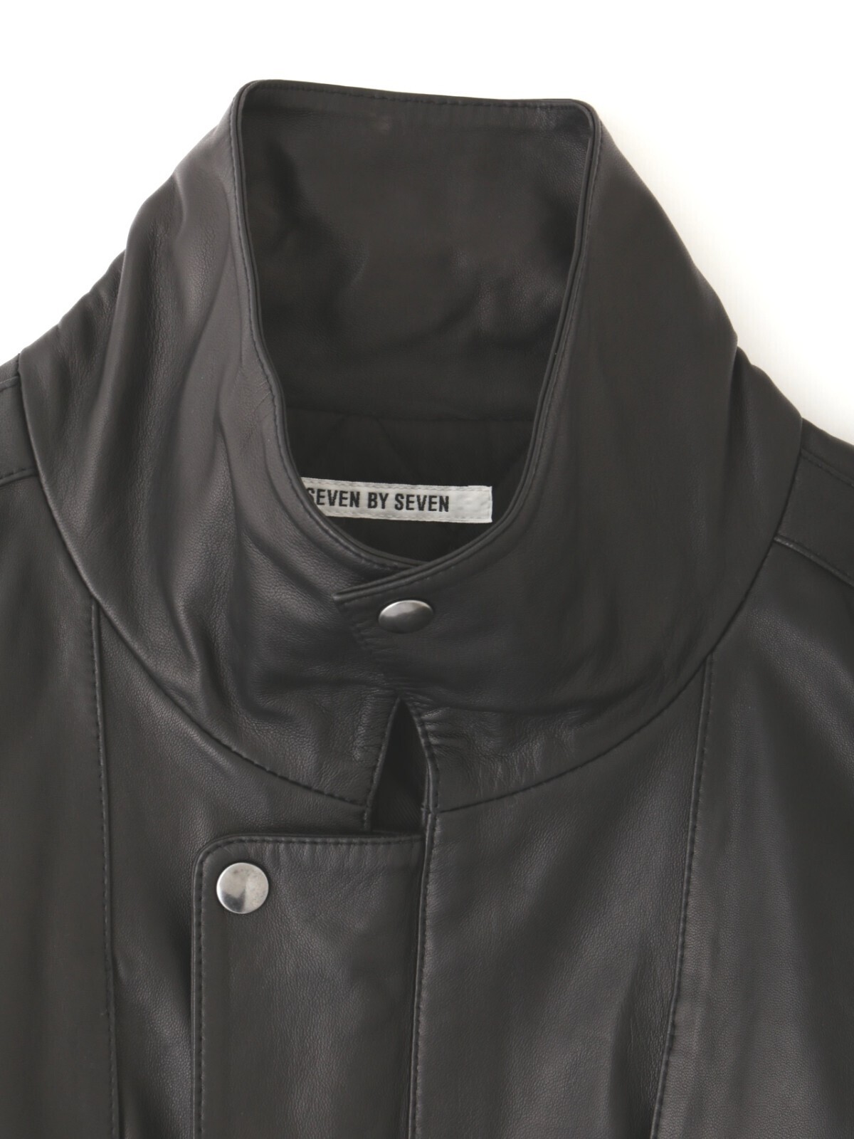 SEVEN BY SEVEN 男士 STORM FLAP LEATHER BLOUSON‐Sheep leather‐ 图片7