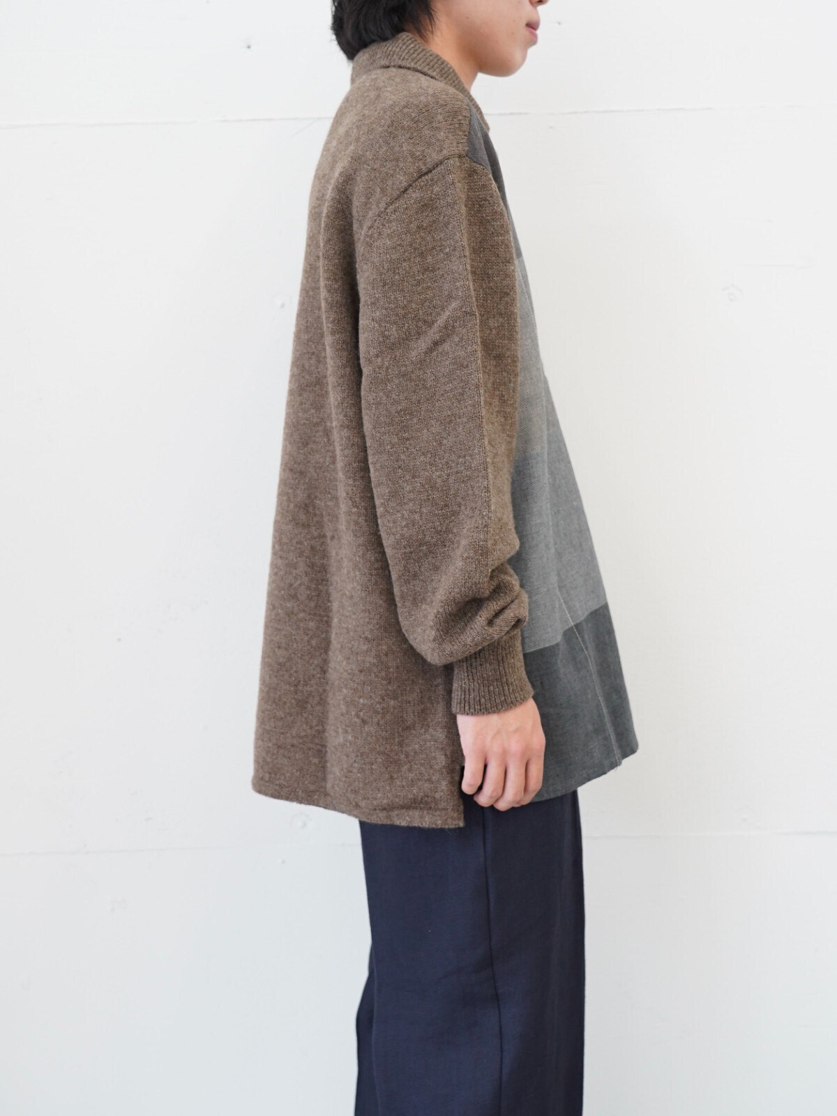 SEVEN BY SEVEN 男士 REWORK PULLOVER KNIT SHIRTS ‐Strike off fabrics‐ 图片2