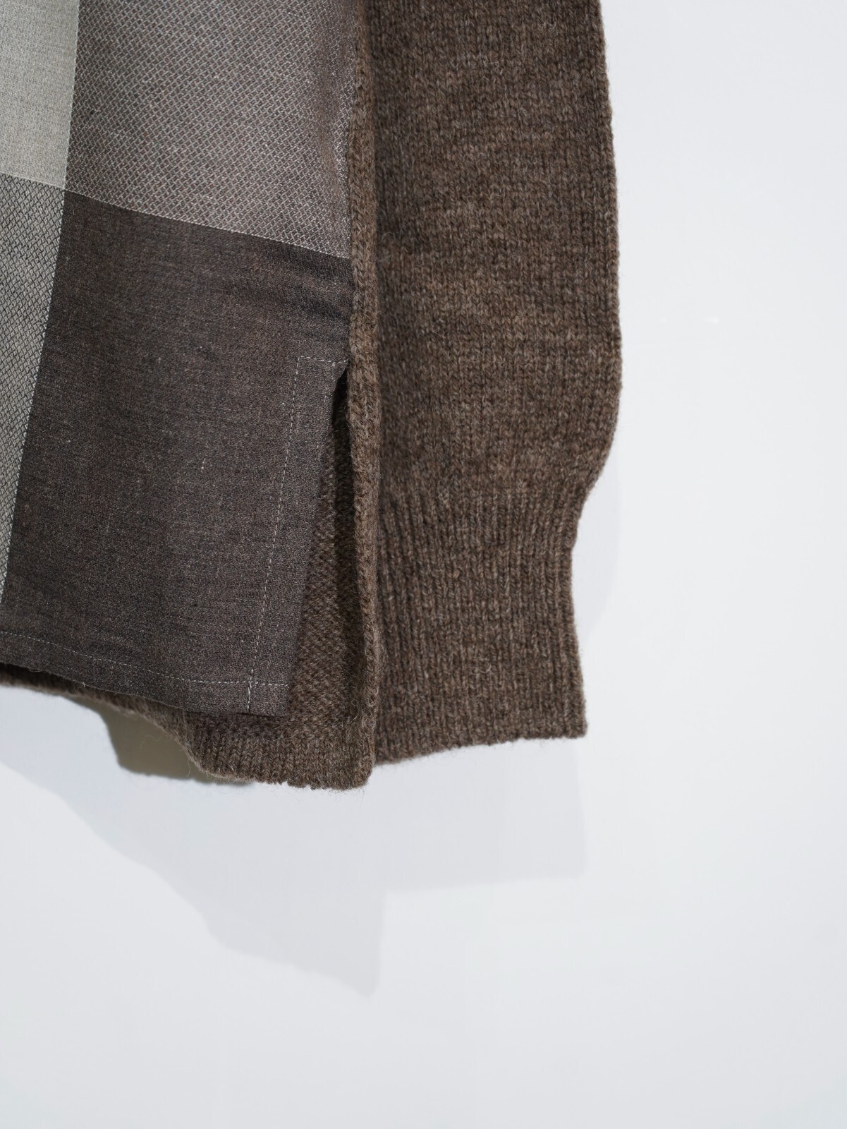 SEVEN BY SEVEN 男士 REWORK PULLOVER KNIT SHIRTS ‐Strike off fabrics‐ 图片11