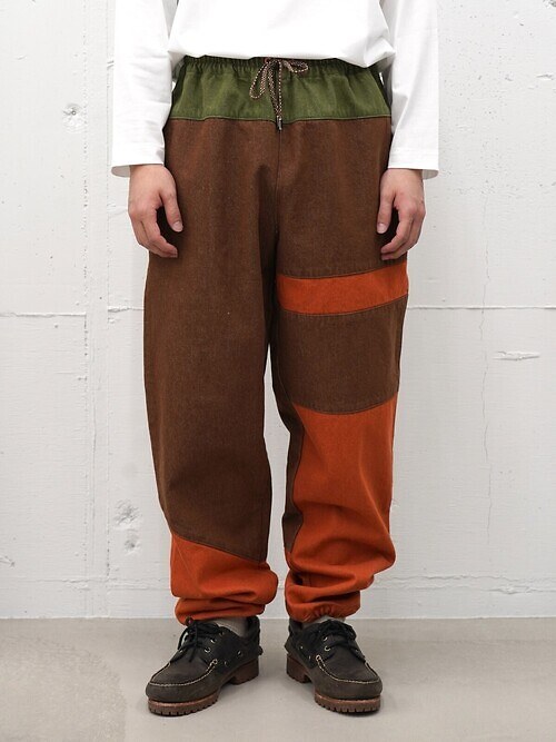 PATCHWORK DENIM EASY PANTS‐Type : AIR FLIGHT‐｜SEVEN BY SEVEN 男士