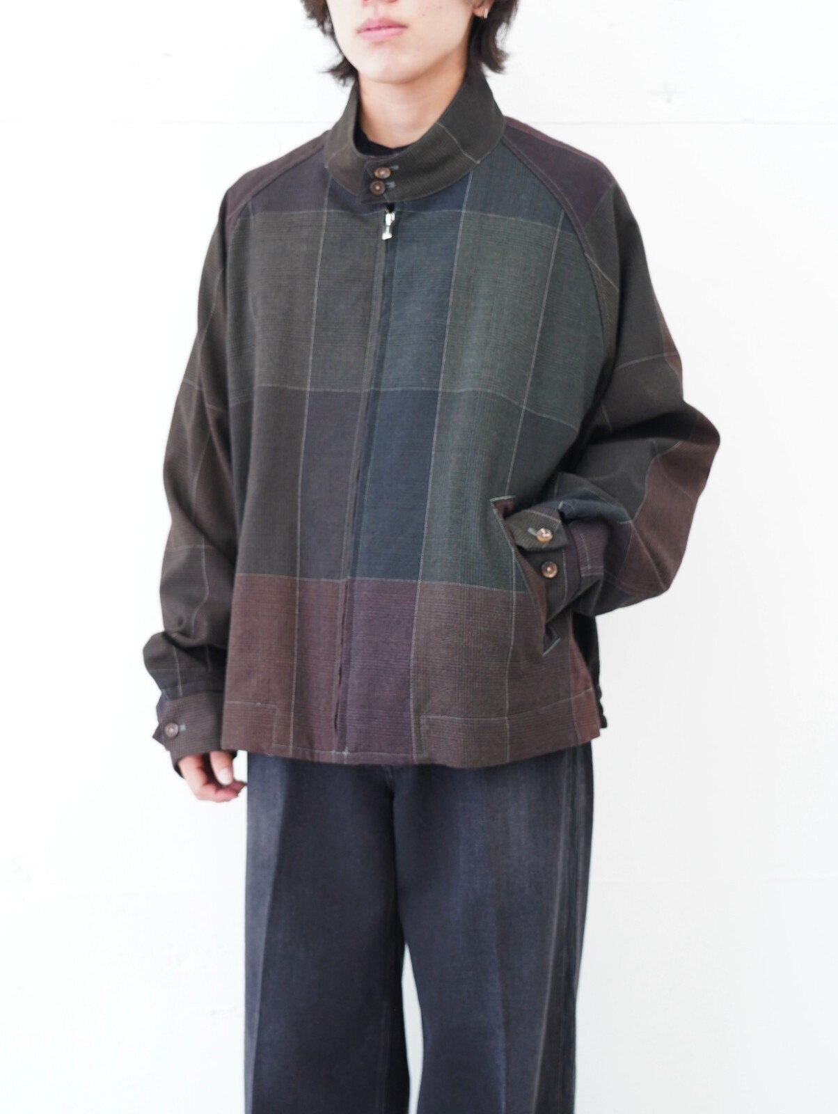 SEVEN BY SEVEN MENS REWORK DRIZZLER JACKET‐Strike off fabrics‐ IMAGE4