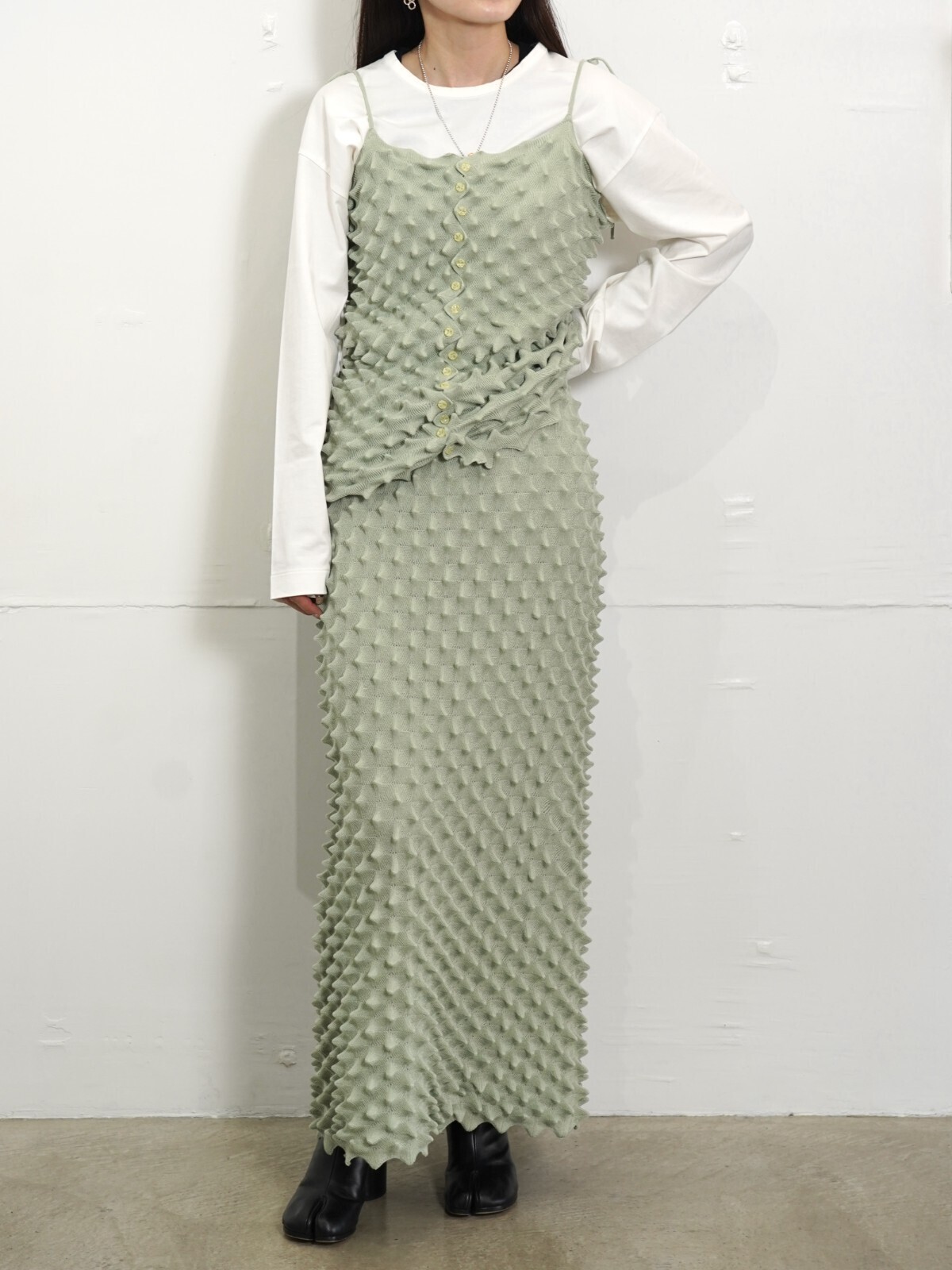 OPEN SESAME CLUB 여성 durian long skirt (24AW) 이미지15