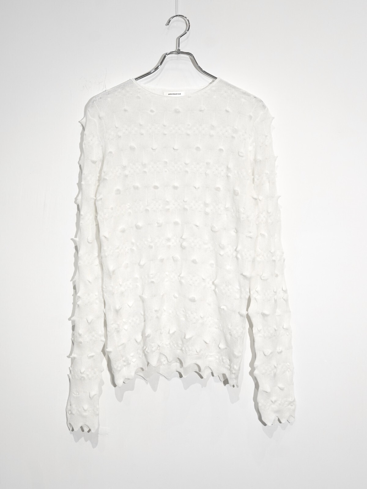 OPEN SESAME CLUB コンパクトツイストトップス ニットプルオーバー compact twist tops | Open Sesame Club