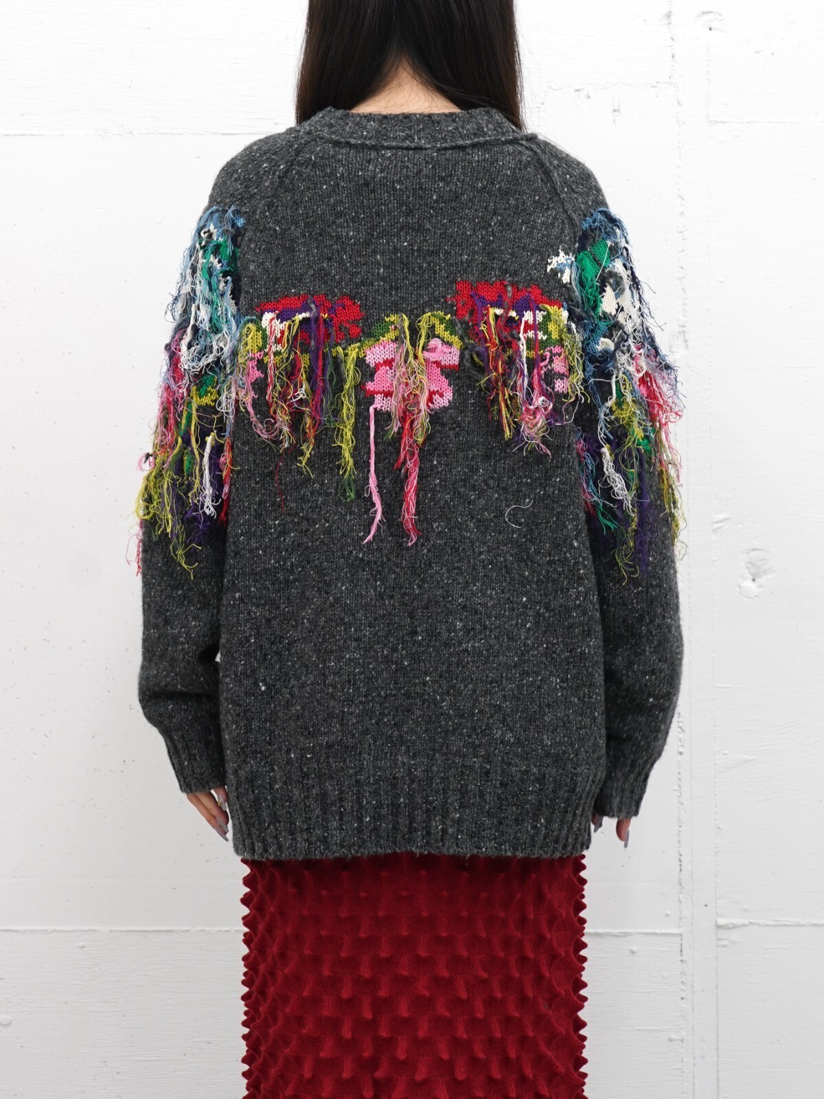 OPEN SESAME CLUB 女士 & 男士 flower fringe cardigan 圖片11