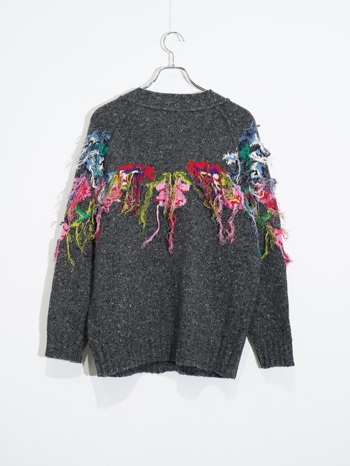 flower fringe cardigan - OPEN SESAME CLUB WOMENS & MENS flower fringe cardigan - OPEN SESAME CLUB WOMENS & MENS