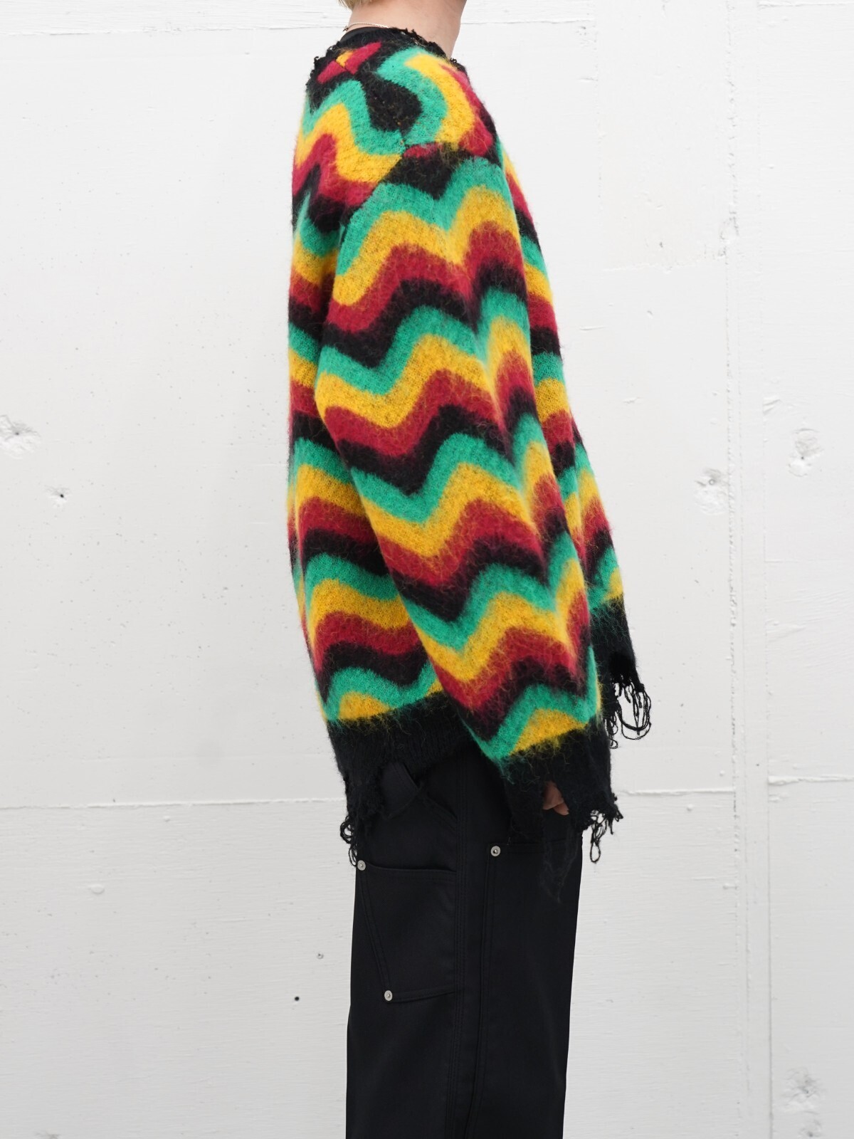 Lamrof 女士 & 男士 Wave Mohair Knit 圖片8