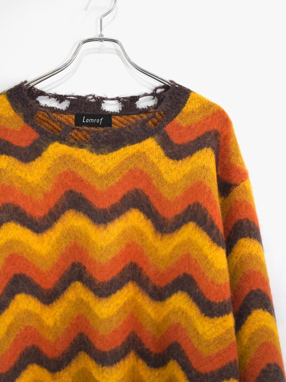 Lamrof 女士 & 男士 Wave Mohair Knit 圖片14