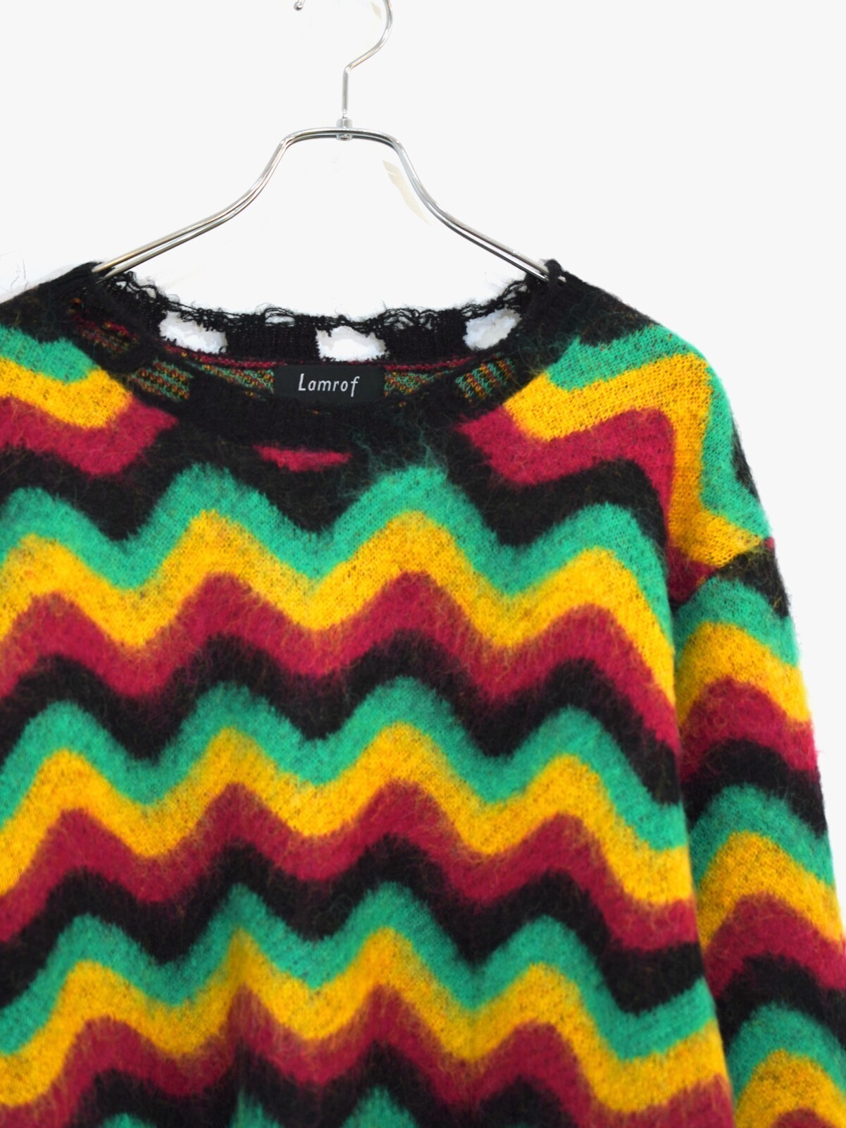 【kz】Lamrof Wave Mohair Stall Wave Mohair Knit - Lamrof WOMENS & MENS｜Official Online