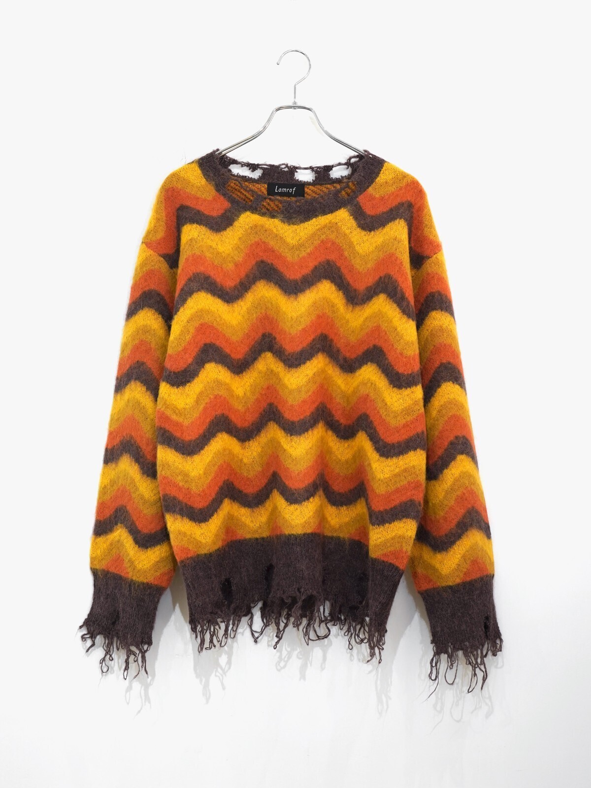 Lamrof 女士 & 男士 Wave Mohair Knit 图片12