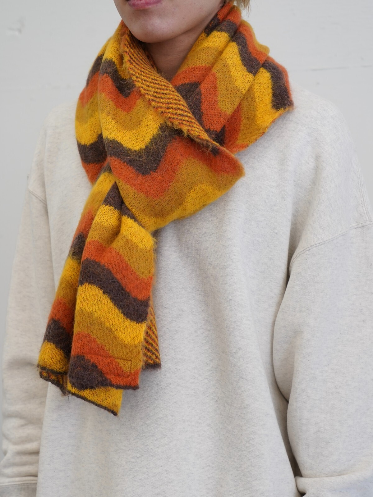 Lamrof 女士 & 男士 Wave Mohair Stole 图片7