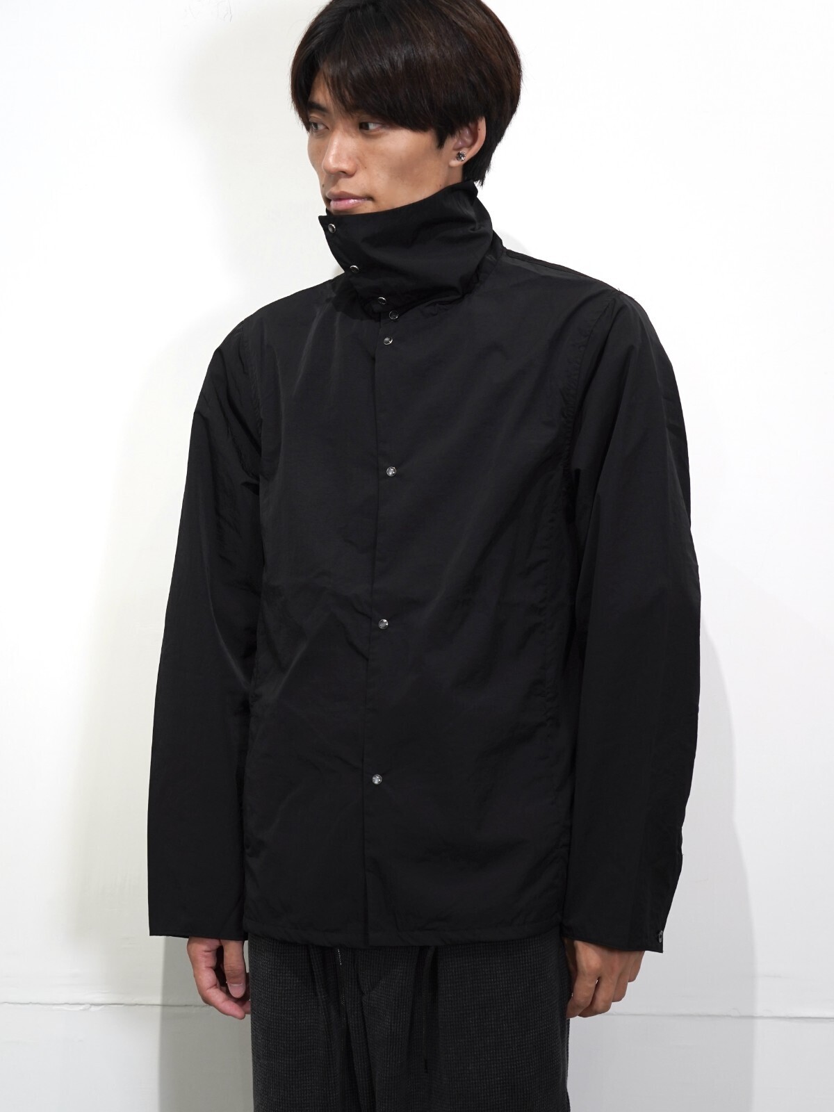 saby 男士 VINTAGE NYLON HIGH NECK SHIRTS - Limonta Nylon Fab - 圖片2