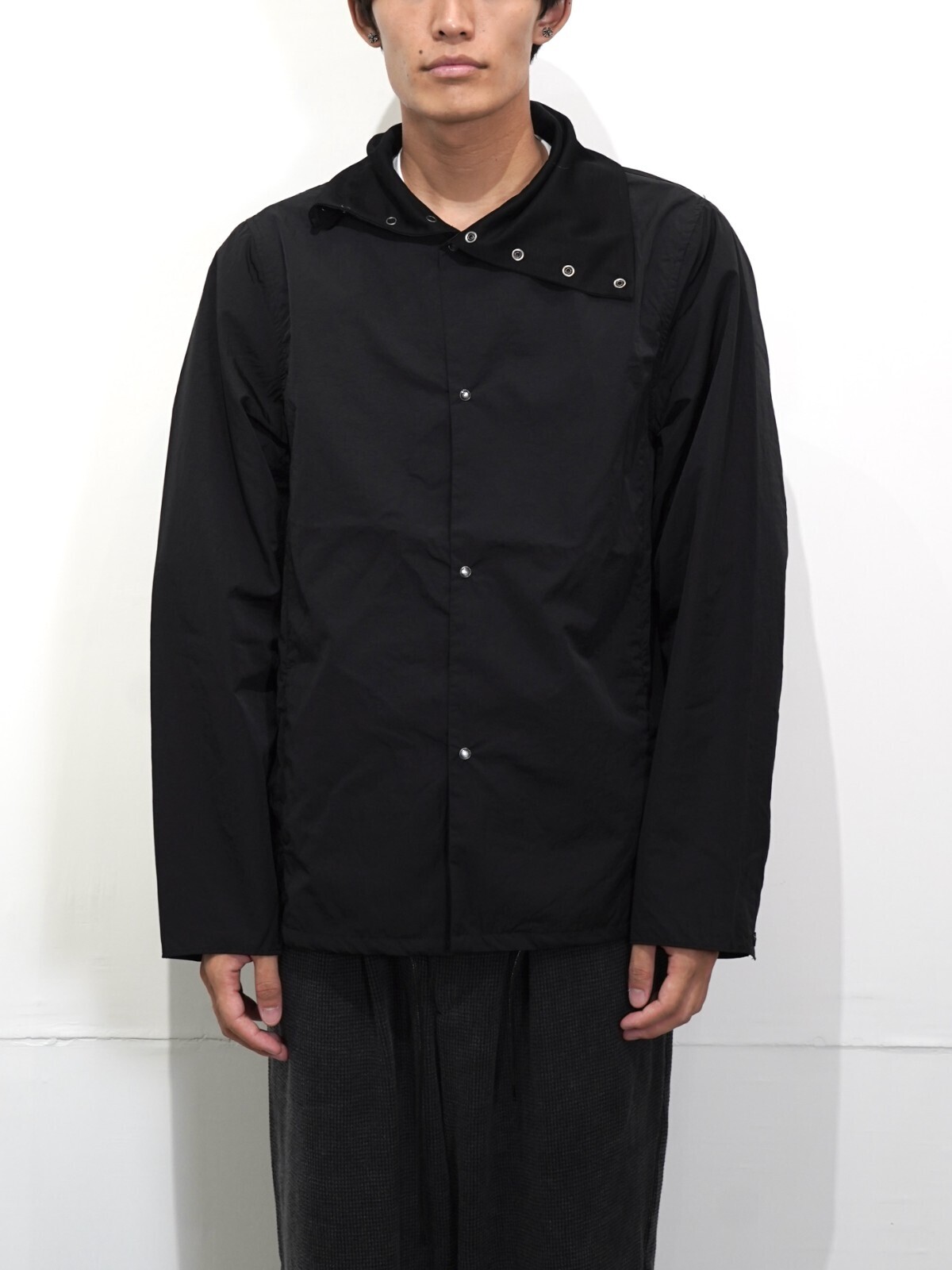 saby 男士 VINTAGE NYLON HIGH NECK SHIRTS - Limonta Nylon Fab - 圖片3