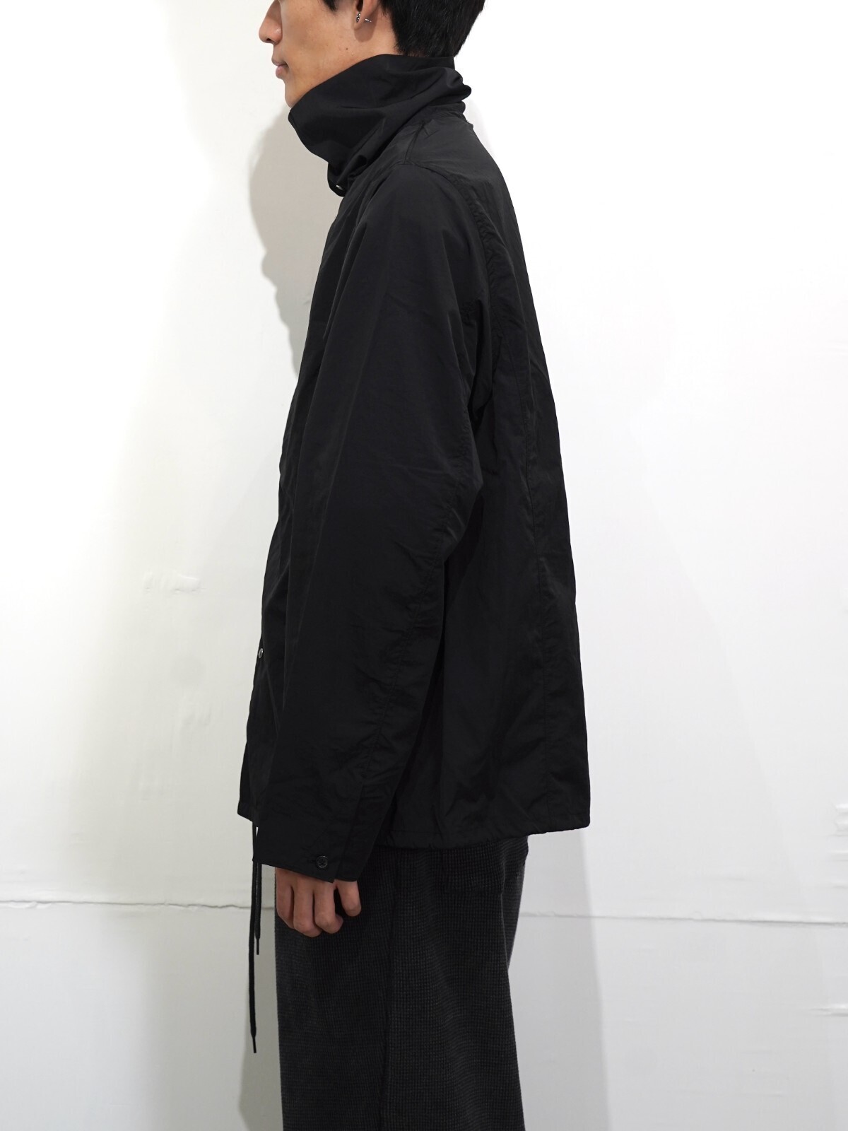 saby 男士 VINTAGE NYLON HIGH NECK SHIRTS - Limonta Nylon Fab - 圖片4