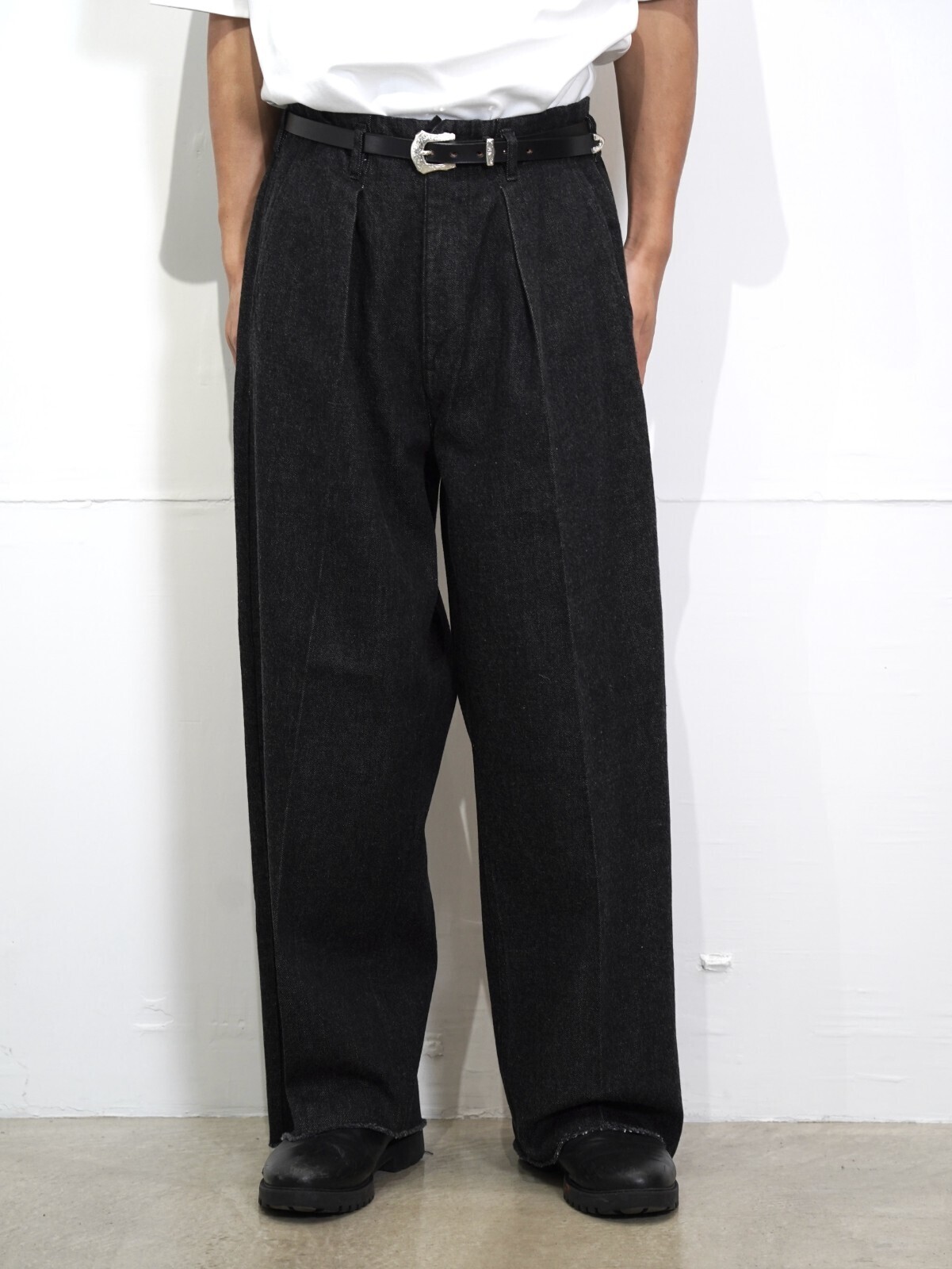 saby 男士 TUCK BAGGY TYPE 2 - 11oz Bingo Denim - 图片20