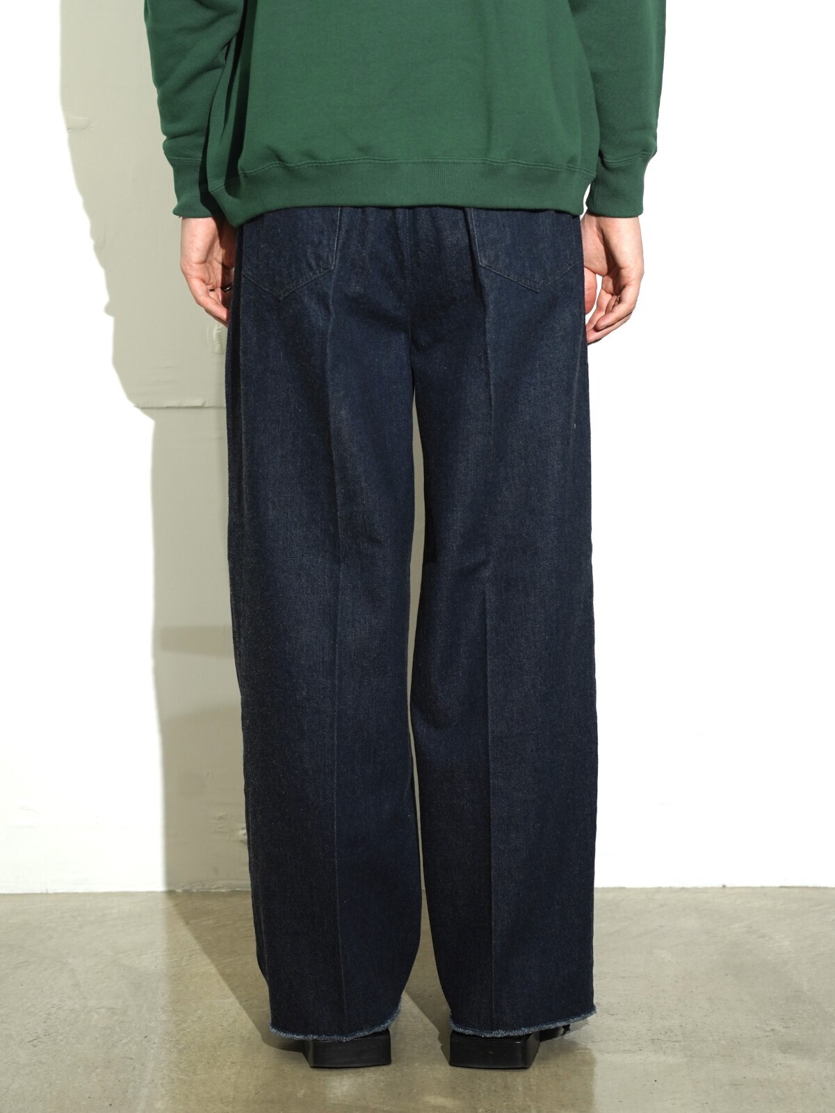 saby 男士 TUCK BAGGY TYPE 2 - 11oz Bingo Denim - 图片10