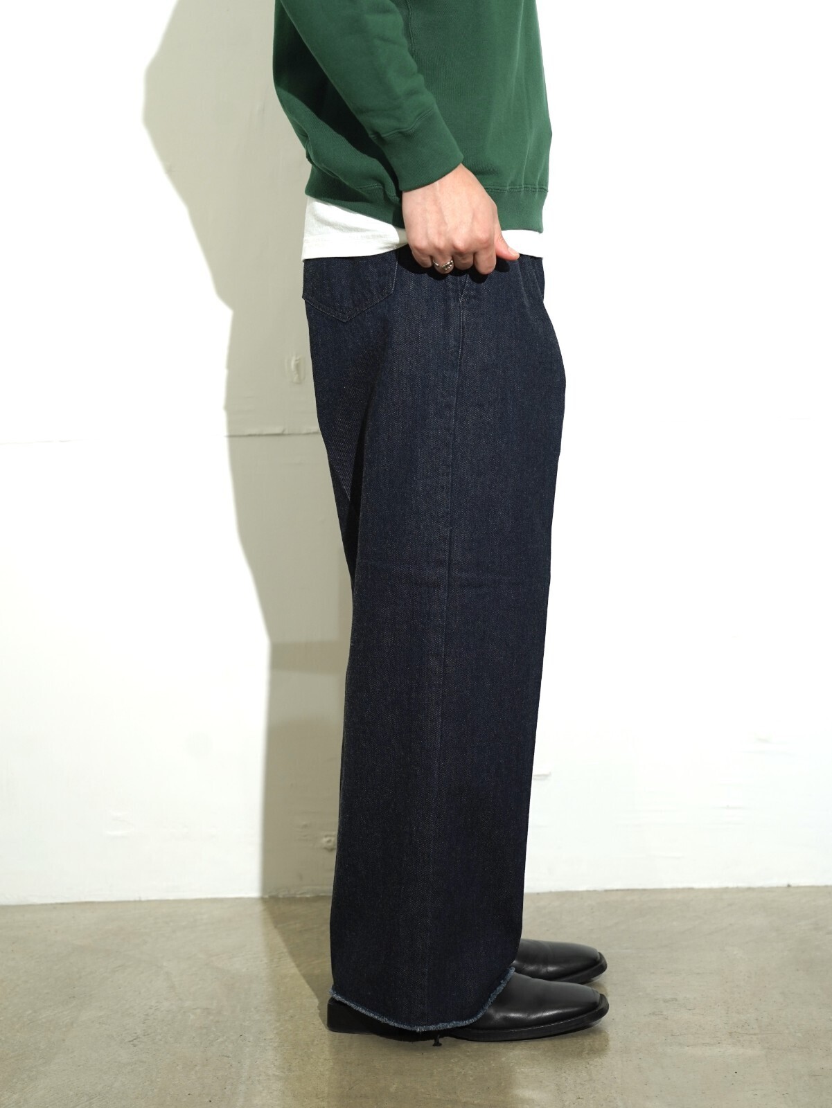 saby 男士 TUCK BAGGY TYPE 2 - 11oz Bingo Denim - 图片11