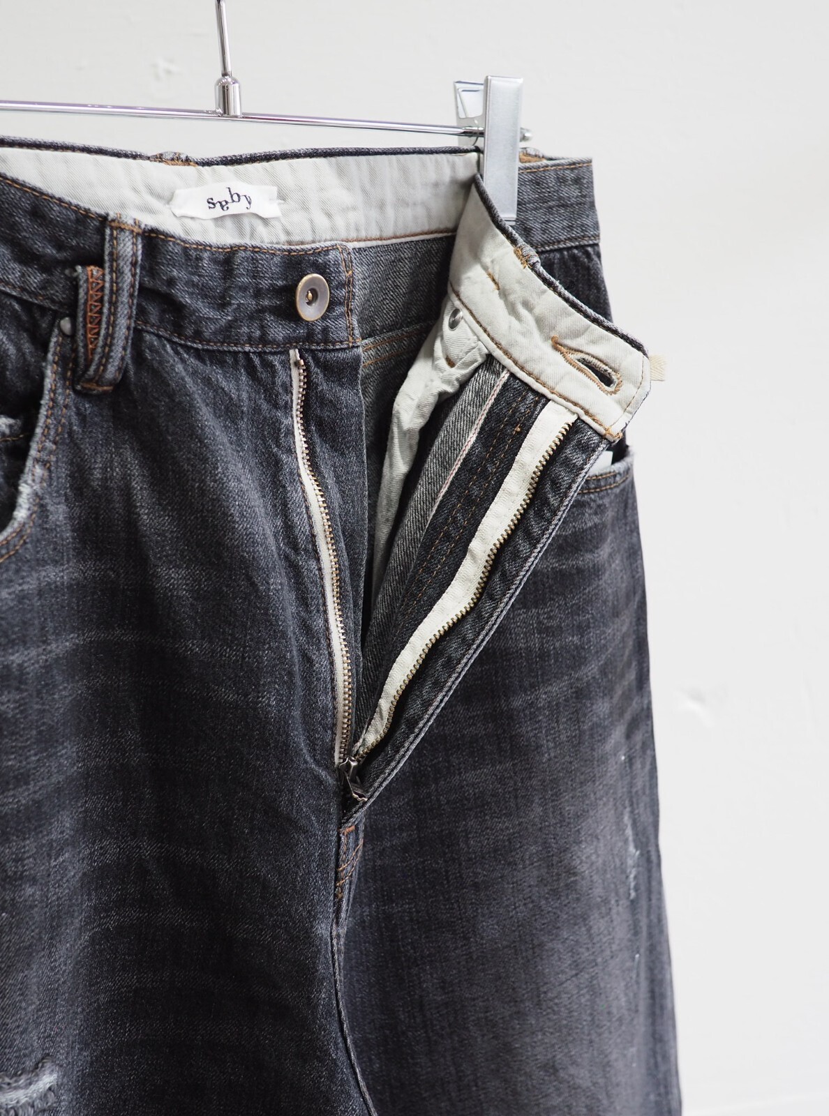 saby 男士 KAMATA DENIM TROUSER TYPE01 - Vintage Wash - - 12.5oz One Wash - 图片22