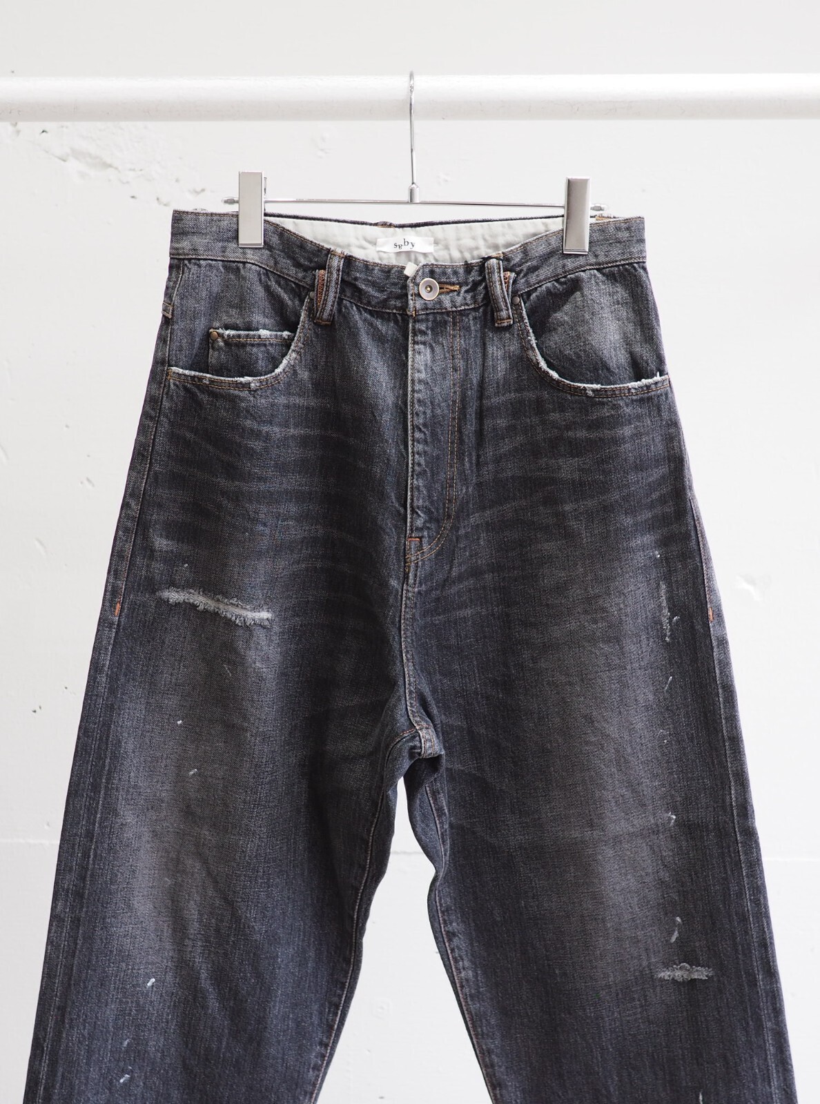 saby 男士 KAMATA DENIM TROUSER TYPE01 - Vintage Wash - - 12.5oz One Wash - 图片19