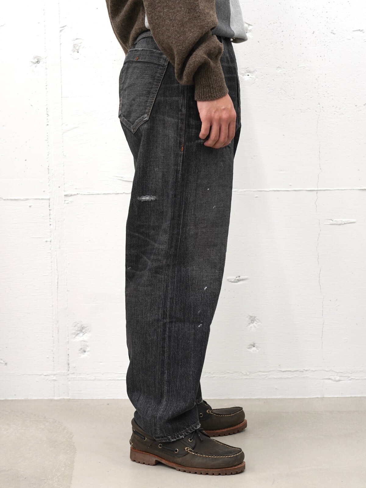 saby 男士 KAMATA DENIM TROUSER TYPE01 - Vintage Wash - - 12.5oz One Wash - 图片14