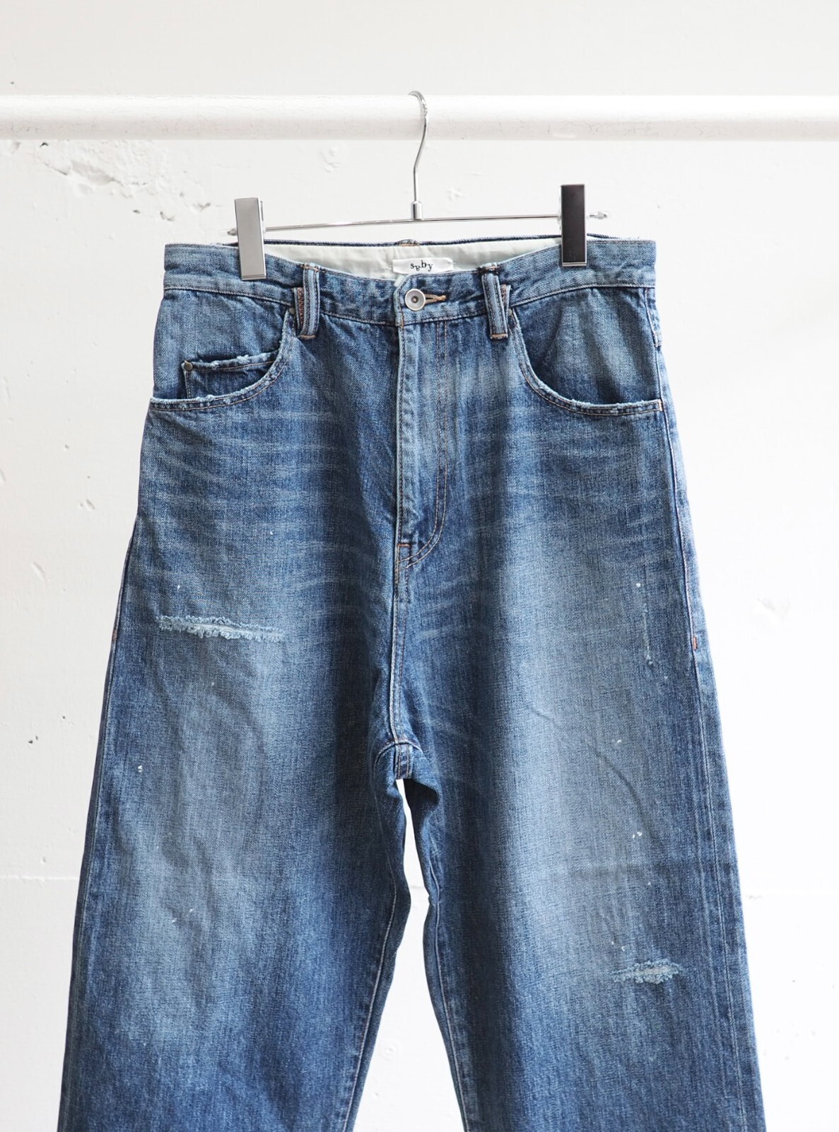 saby 男士 KAMATA DENIM TROUSER TYPE01 - Vintage Wash - - 12.5oz One Wash - 图片8