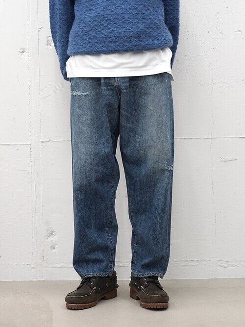 KAMATA DENIM TROUSER TYPE01 - Vintage Wash - - 12.5oz One Wash -｜saby MENS