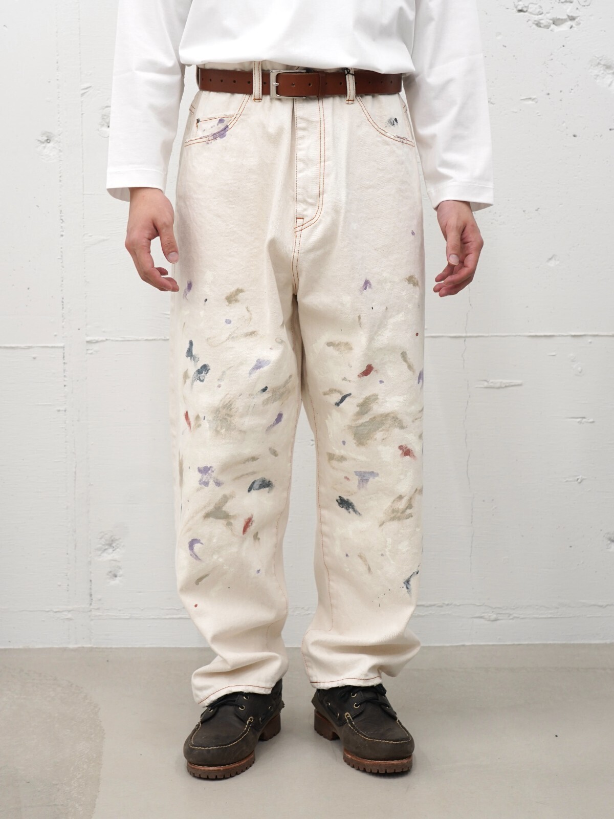 saby MENS KAMATA DENIM TROUSER TYPE01 - Paint Vintage - - 12.5oz One Wash - IMAGE1