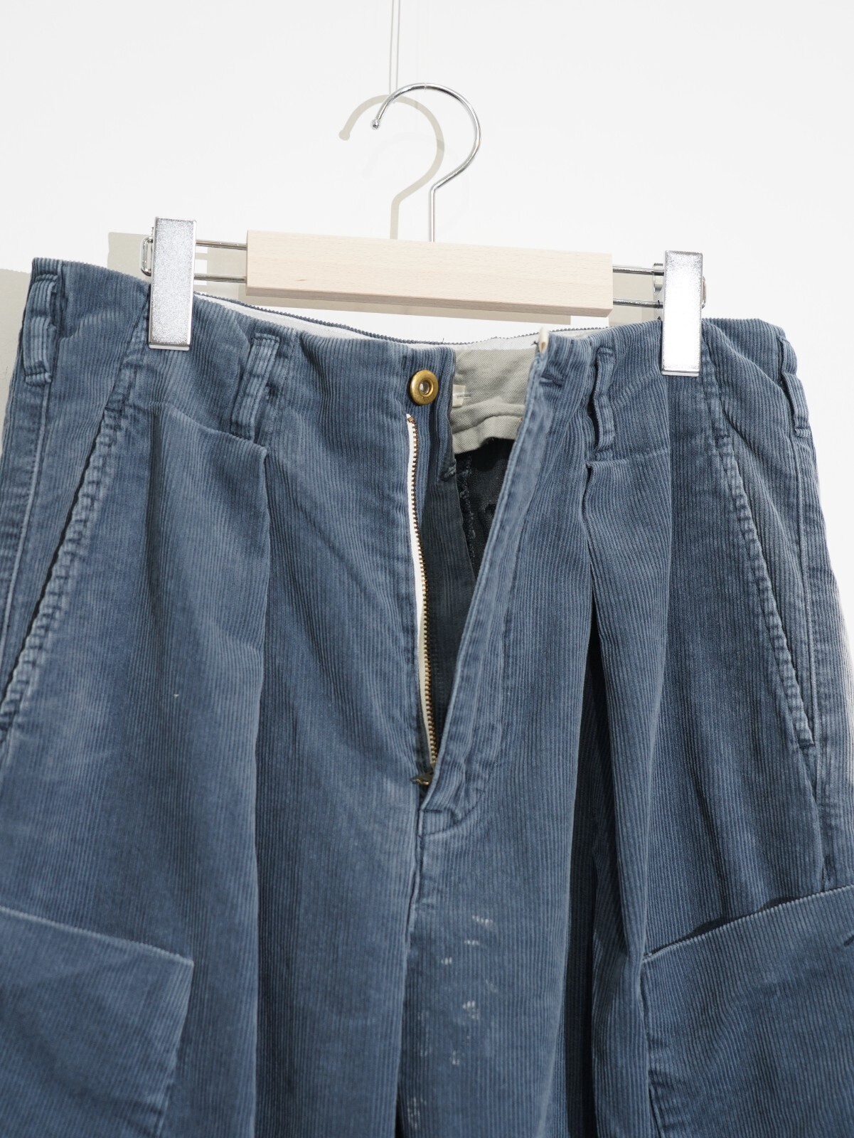 saby 男士 TUCK BAGGY CARGO PANTS - 12W Corduroy Sun Fade Processing - 圖片6